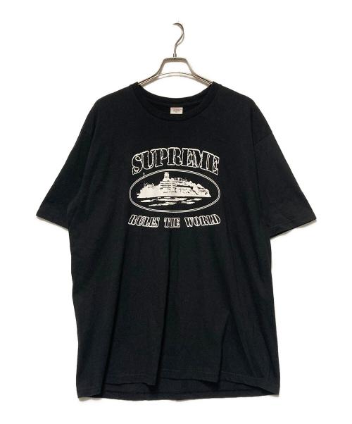 SUPREME（シュプリーム）SUPREME (シュプリーム) Corteiz (コーテイズ) 23FW Rules The World Tee / プリントTシャツ ブラック サイズ:XLの古着・服飾アイテム