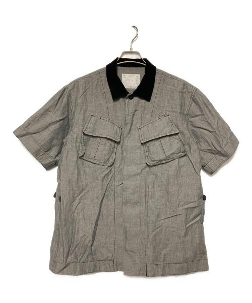 sacai（サカイ）sacai (サカイ) Dungaree Shirt グレー サイズ:2の古着・服飾アイテム