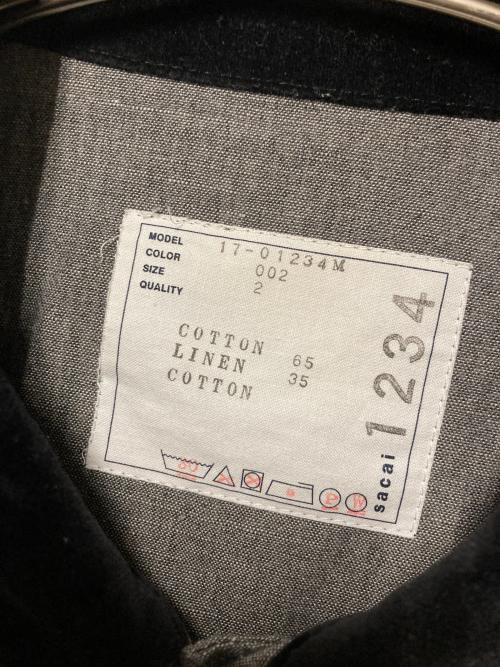 sacai（サカイ）sacai (サカイ) Dungaree Shirt グレー サイズ:2の古着・服飾アイテム