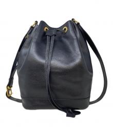 CELINE（セリーヌ）の古着「巾着ショルダーバッグ」｜ブラック