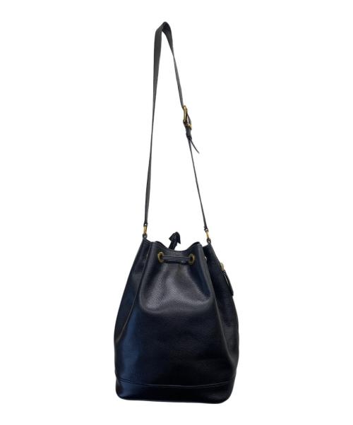 CELINE（セリーヌ）CELINE (セリーヌ) 巾着ショルダーバッグ ブラックの古着・服飾アイテム