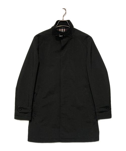BURBERRY BLACK LABEL（バーバリーブラックレーベル）BURBERRY BLACK LABEL (バーバリーブラックレーベル) 比翼スタンドカラーコート ブラック サイズ:Mの古着・服飾アイテム