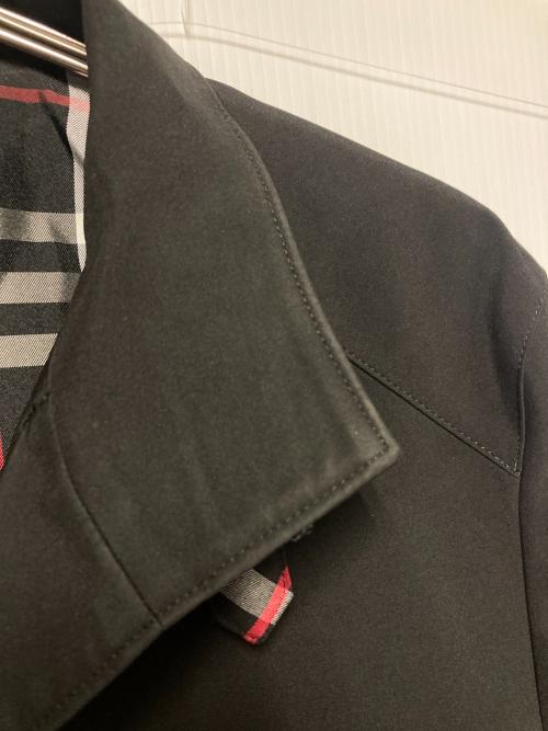 BURBERRY BLACK LABEL（バーバリーブラックレーベル）BURBERRY BLACK LABEL (バーバリーブラックレーベル) 比翼スタンドカラーコート ブラック サイズ:Mの古着・服飾アイテム