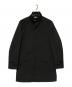 BURBERRY BLACK LABEL（バーバリーブラックレーベル）の古着「比翼スタンドカラーコート」｜ブラック