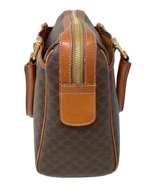 CELINE（セリーヌ）CELINE (セリーヌ) マカダムミニボストンバッグ ブラウンの古着・服飾アイテム