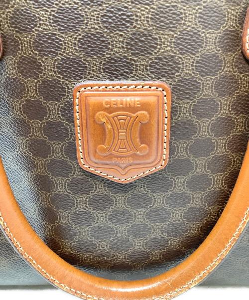 CELINE（セリーヌ）CELINE (セリーヌ) マカダムミニボストンバッグ ブラウンの古着・服飾アイテム