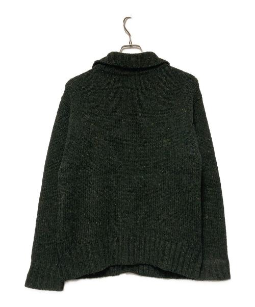 Paul Smith London（ポールスミスロンドン）Paul Smith London (ポールスミスロンドン) 襟付ウールニットカーディガン グリーン サイズ:Mの古着・服飾アイテム