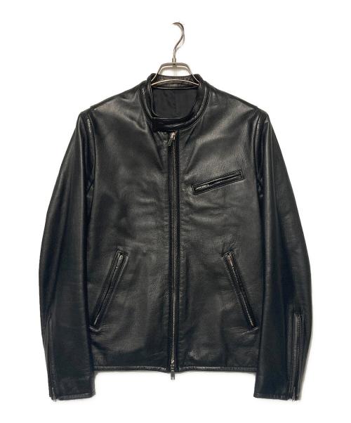LITHIUM HOMME（リチウムオム・ファム）LITHIUM HOMME (リチウムオム・ファム) シングルライダースジャケット ブラック サイズ:46の古着・服飾アイテム