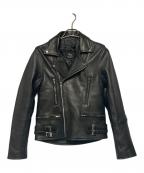 RHENIUMレニウム）の古着「ダブルライダースジャケット」｜ブラック