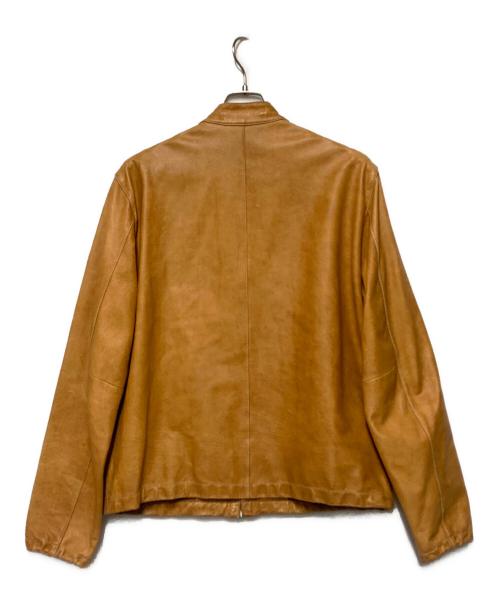 COACH（コーチ）COACH (コーチ) シングルライダースジャケット ブラウン サイズ:Mの古着・服飾アイテム