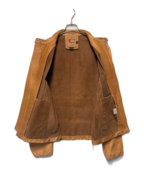 COACH（コーチ）COACH (コーチ) シングルライダースジャケット ブラウン サイズ:Mの古着・服飾アイテム