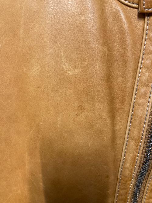 COACH（コーチ）COACH (コーチ) シングルライダースジャケット ブラウン サイズ:Mの古着・服飾アイテム