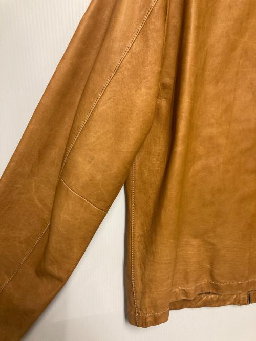 COACH（コーチ）COACH (コーチ) シングルライダースジャケット ブラウン サイズ:Mの古着・服飾アイテム