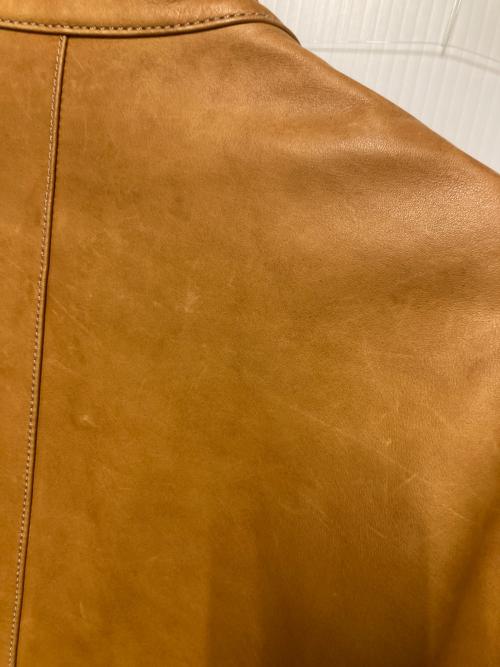 COACH（コーチ）COACH (コーチ) シングルライダースジャケット ブラウン サイズ:Mの古着・服飾アイテム