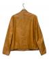 COACH (コーチ) シングルライダースジャケット ブラウン サイズ:M：18000円