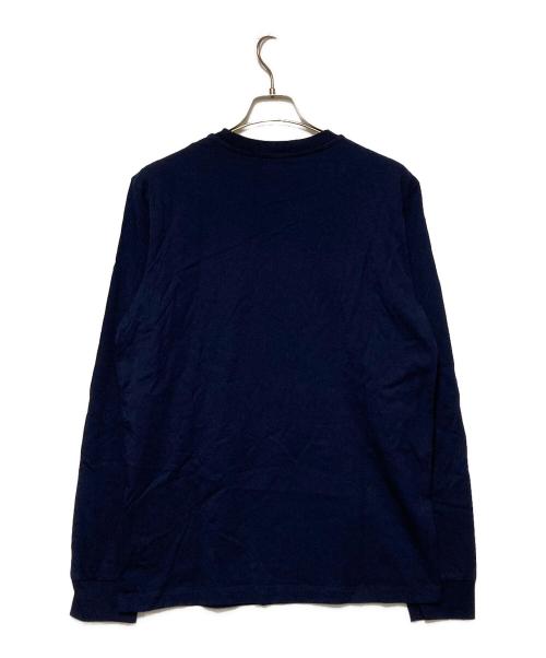 MONCLER（モンクレール）MONCLER (モンクレール) ラバーロゴ ロングスリーブTシャツ ネイビー サイズ:Mの古着・服飾アイテム