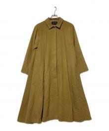 mizuiro-ind（ミズイロインド）の古着「比翼ステンカラーフレアウールコート」｜ベージュ