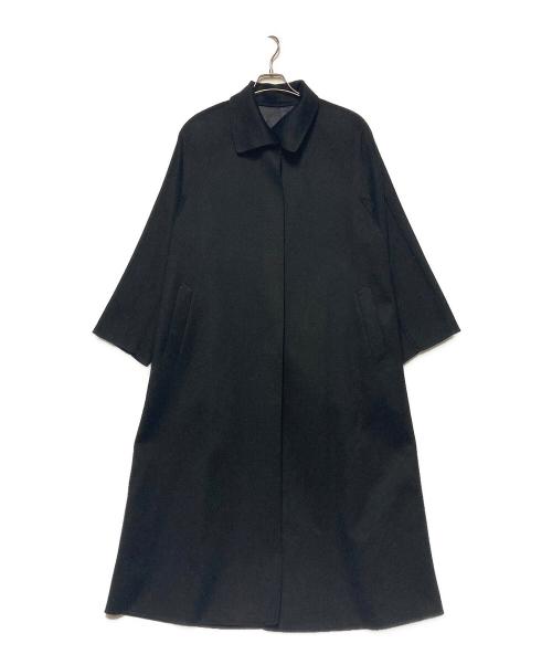 PEONY（ピオニー）PEONY (ピオニー) カシミヤ比翼ステンカラーコート ブラック サイズ:Fの古着・服飾アイテム