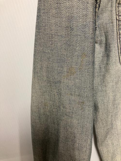 DOLCE & GABBANA（ドルチェ＆ガッバーナ）DOLCE & GABBANA (ドルチェ＆ガッバーナ) ユーズド加工デニムジャケット インディゴ サイズ:44の古着・服飾アイテム