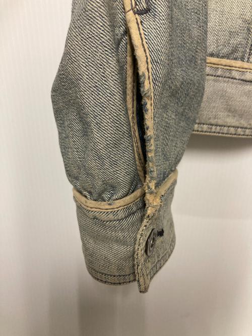 DOLCE & GABBANA（ドルチェ＆ガッバーナ）DOLCE & GABBANA (ドルチェ＆ガッバーナ) ユーズド加工デニムジャケット インディゴ サイズ:44の古着・服飾アイテム