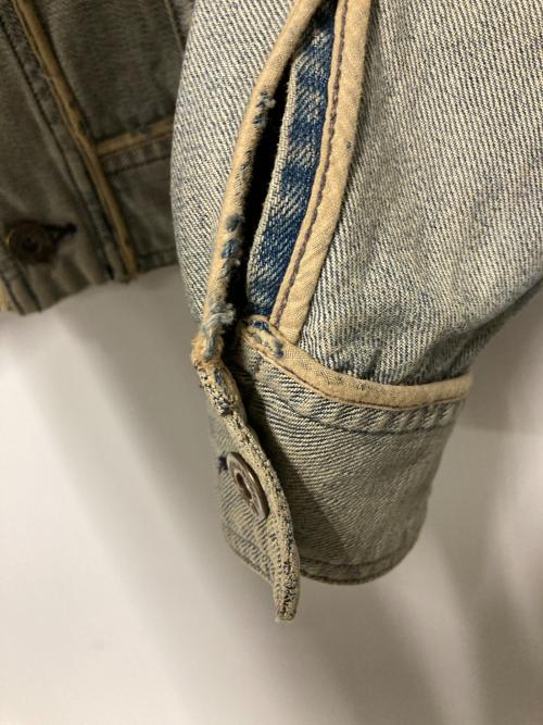 DOLCE & GABBANA（ドルチェ＆ガッバーナ）DOLCE & GABBANA (ドルチェ＆ガッバーナ) ユーズド加工デニムジャケット インディゴ サイズ:44の古着・服飾アイテム