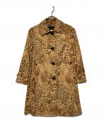 Hysteric Glamourヒステリックグラマー）の古着「レオパードステンカラーコート」｜ベージュ