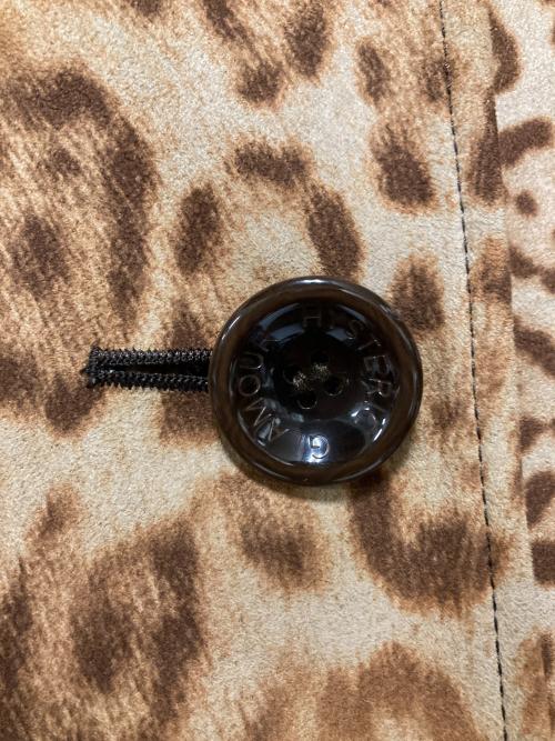 Hysteric Glamour（ヒステリックグラマー）Hysteric Glamour (ヒステリックグラマー) レオパードステンカラーコート ベージュ サイズ:Fの古着・服飾アイテム