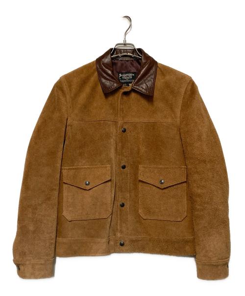 Schott（ショット）Schott (ショット) スエードワークジャケット ブラウン サイズ:38の古着・服飾アイテム