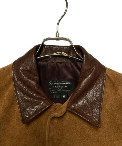 Schott（ショット）Schott (ショット) スエードワークジャケット ブラウン サイズ:38の古着・服飾アイテム