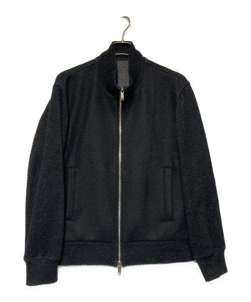 MACKINTOSH（マッキントッシュ）MACKINTOSH (マッキントッシュ) ファブリックコンビフルジップアップブルゾン / フルジップジャケット ブラック サイズ:Mの古着・服飾アイテム