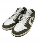 NIKEナイキ）の古着「WMNS AIR JORDAN 1 LOW / ローカットスニーカー」｜オリーブ×ホワイト