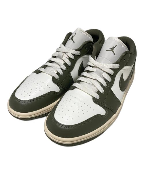 NIKE（ナイキ）NIKE (ナイキ) WMNS AIR JORDAN 1 LOW / ローカットスニーカー オリーブ×ホワイト サイズ:US10の古着・服飾アイテム