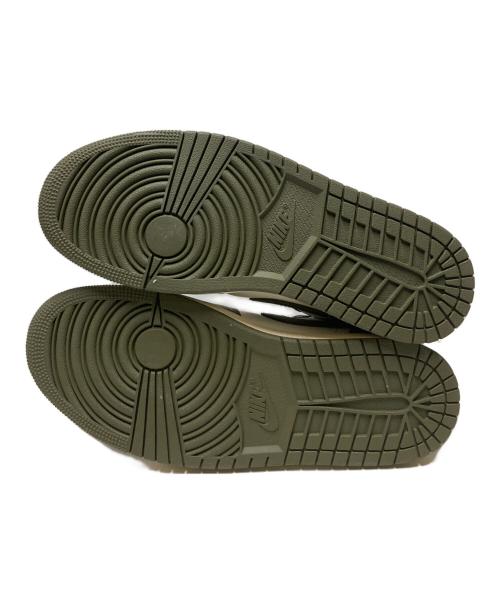NIKE（ナイキ）NIKE (ナイキ) WMNS AIR JORDAN 1 LOW / ローカットスニーカー オリーブ×ホワイト サイズ:US10の古着・服飾アイテム