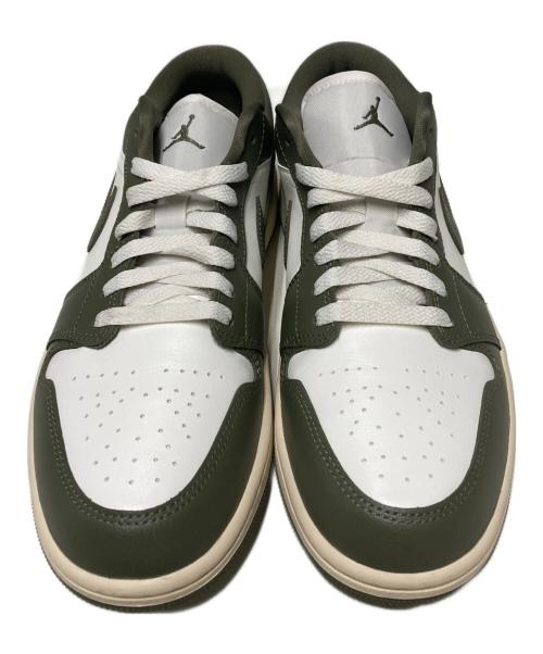NIKE（ナイキ）NIKE (ナイキ) WMNS AIR JORDAN 1 LOW / ローカットスニーカー オリーブ×ホワイト サイズ:US10の古着・服飾アイテム