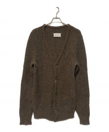 MARTIN MARGIELA（マルタン・マルジェラ）の古着「08AW 本人期 / アルパカ混Vネックニットカーディガン」｜ブラウン