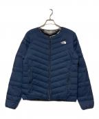 THE NORTH FACEザ ノース フェイス）の古着「サンダーラウンドネックジャケット / ダウンジャケット」｜ネイビー
