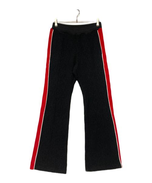 DIESEL（ディーゼル）DIESEL (ディーゼル) P ZAMBERO / ジャガードラインパンツ ブラック×レッド サイズ:S 未使用品の古着・服飾アイテム