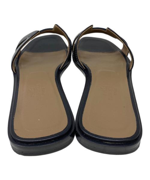 HERMES（エルメス）HERMES (エルメス) オランサンダル 021056Z PE ブラック サイズ:35の古着・服飾アイテム