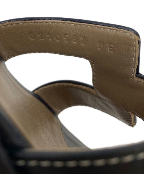 HERMES（エルメス）HERMES (エルメス) オランサンダル 021056Z PE ブラック サイズ:35の古着・服飾アイテム