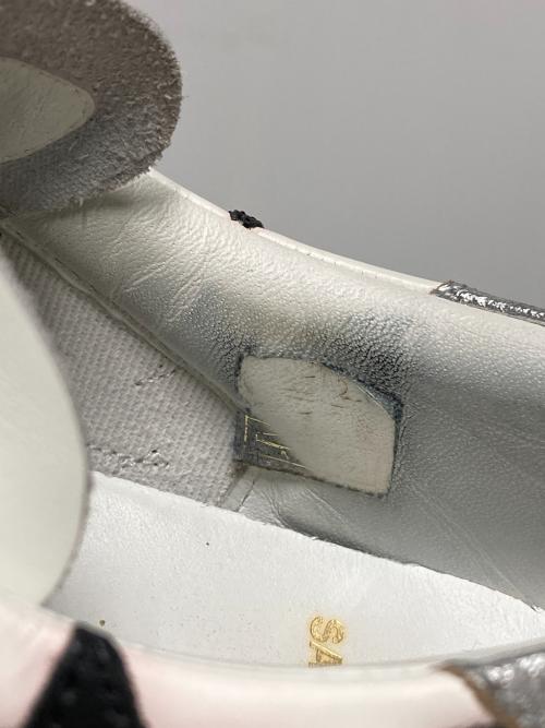 Saint Laurent Paris（サンローランパリ）Saint Laurent Paris (サンローランパリ) レザーローカットスニーカー ホワイト×ブラック サイズ:35の古着・服飾アイテム