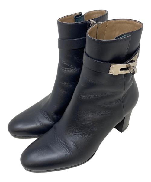 HERMES（エルメス）HERMES (エルメス) サンジェルマンブーツ 182102Z ブラック サイズ:35の古着・服飾アイテム