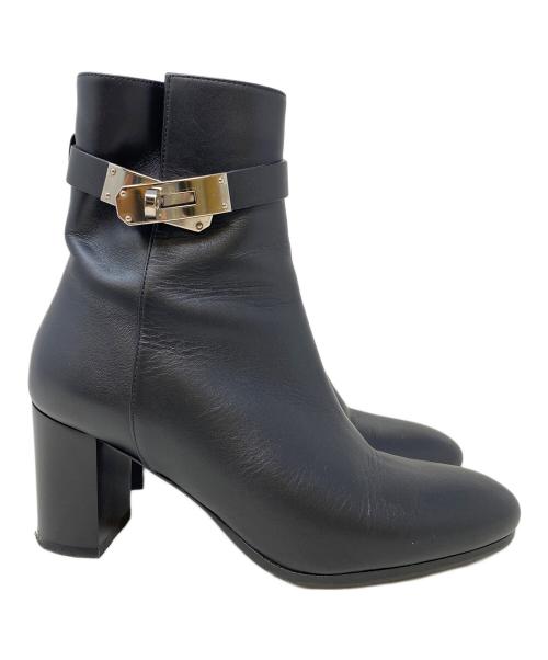 HERMES（エルメス）HERMES (エルメス) サンジェルマンブーツ 182102Z ブラック サイズ:35の古着・服飾アイテム