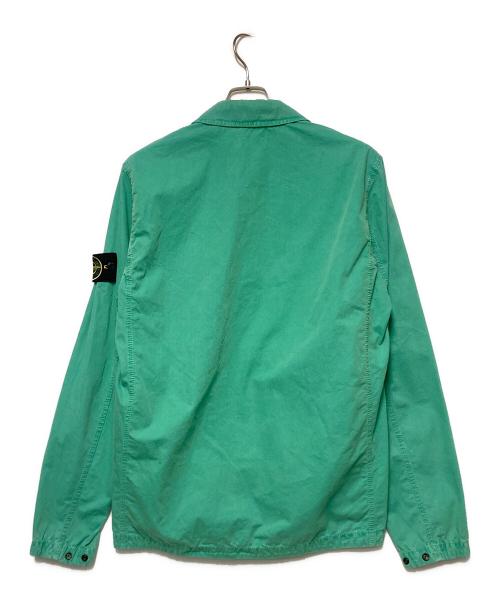 STONE ISLAND（ストーンアイランド）STONE ISLAND (ストーンアイランド) 21AW 2Pocket Brushed Cotton Jacket / シャツジャケット グリーン サイズ:Mの古着・服飾アイテム