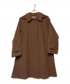 Burberry'sバーバリー）の古着「比翼ウールステンカラーコート」｜ブラウン