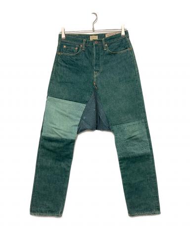 中古・古着通販】KAPITAL (キャピタル) サルエルデニムパンツ グリーン