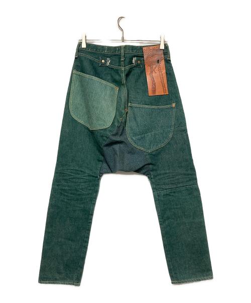 KAPITAL（キャピタル）KAPITAL (キャピタル) サルエルデニムパンツ グリーン サイズ:29の古着・服飾アイテム