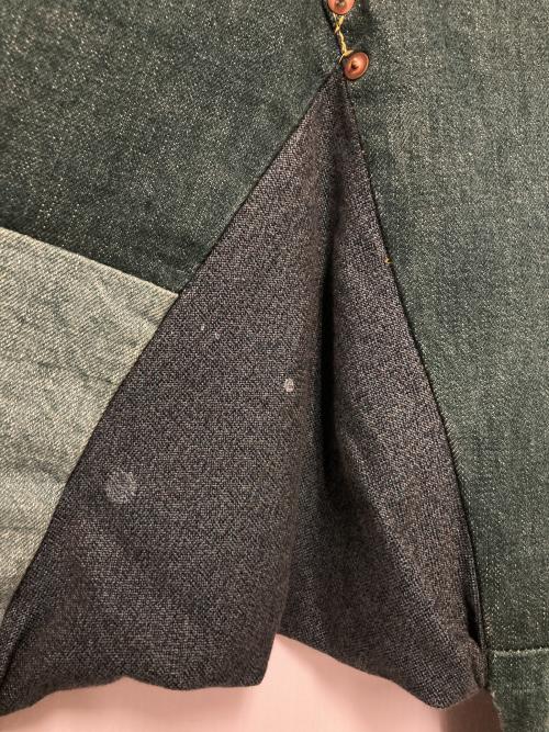 KAPITAL（キャピタル）KAPITAL (キャピタル) サルエルデニムパンツ グリーン サイズ:29の古着・服飾アイテム