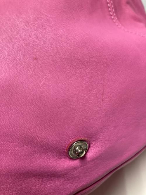 LONGCHAMP（ロンシャン）LONGCHAMP (ロンシャン) 2WAYレザートートバッグ ショッキングピンクの古着・服飾アイテム