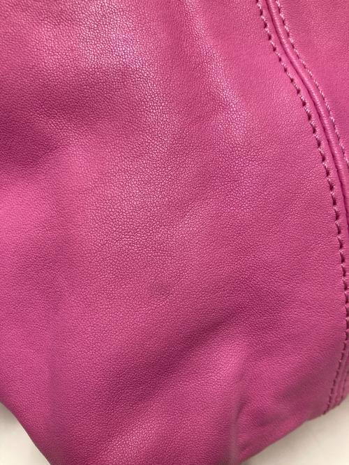 LONGCHAMP（ロンシャン）LONGCHAMP (ロンシャン) 2WAYレザートートバッグ ショッキングピンクの古着・服飾アイテム