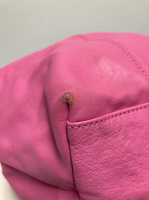 LONGCHAMP（ロンシャン）LONGCHAMP (ロンシャン) 2WAYレザートートバッグ ショッキングピンクの古着・服飾アイテム